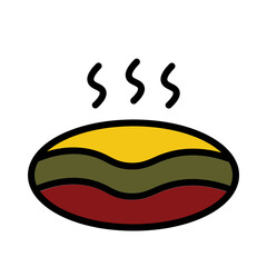 Incense Therapy Wellness Filled Outline Icon