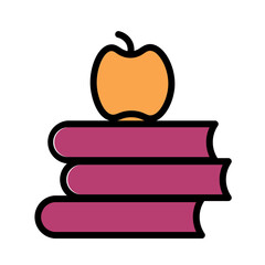 Books Education Learning Filled Outline Icon