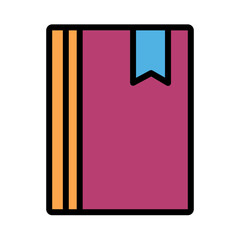 Agenda Book Education Filled Outline Icon