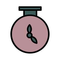 Pocket Watch Time Filled Outline Icon
