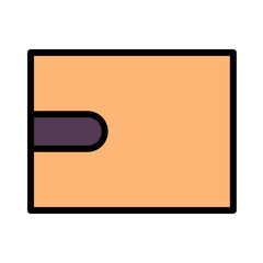 Pocket Pouch Wallet Filled Outline Icon