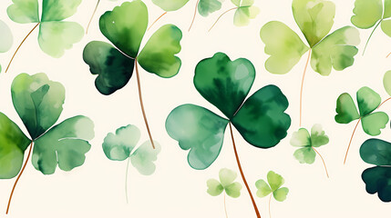 Beautiful green St. Patrick's Day background banner - obrazy, fototapety, plakaty