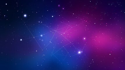 Gradient abstract stars background, starry night sky