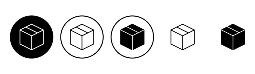 Box icon set. box vector icon, package, parcel