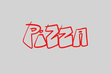Graffiti Pizza Vector