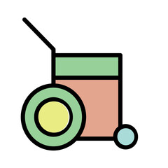 Medical Mobile Mobility Filled Outline Icon