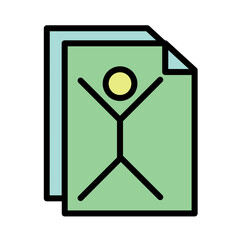 Access Chat Contact Filled Outline Icon