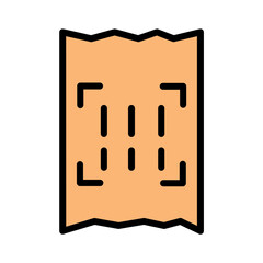 Bill Code Payment Filled Outline Icon