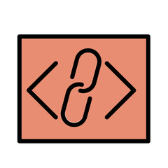 Link Tag Web Filled Outline Icon