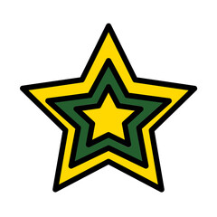 Abstract Shape Geometry Filled Outline Icon