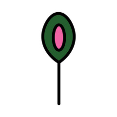 Parallel Abstract Pattern Filled Outline Icon