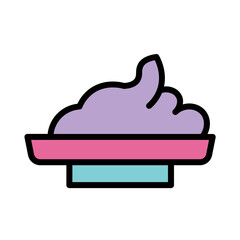 Wasabi Food Sushi Filled Outline Icon