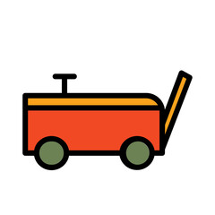 Car Child Kid Filled Outline Icon