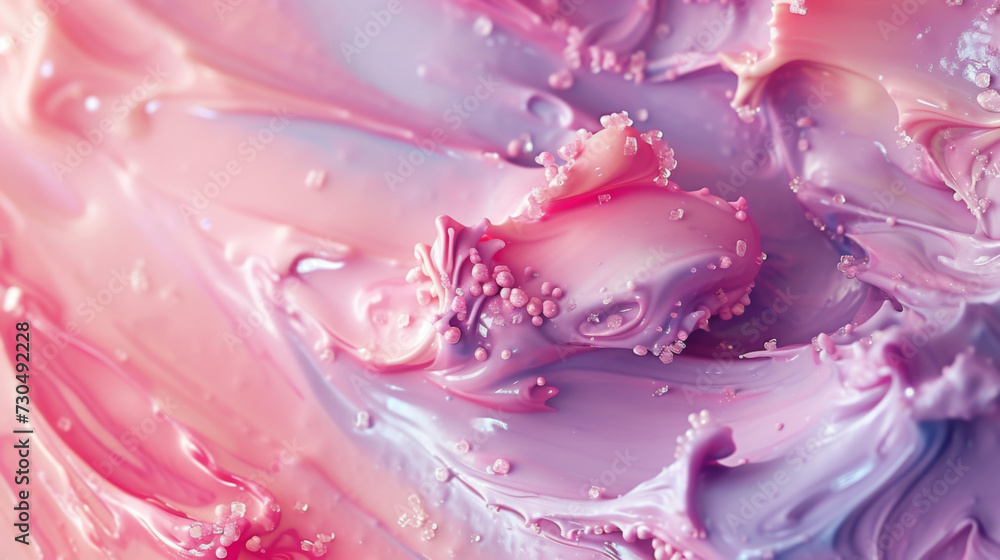 Poster like a painters brush strokes on a canvas the frosting swirls across the surface with precision and 