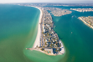 St. Pete Beach Florida and Pass-a-Grille Beach park in US St. Petersburg FL. Florida Beaches....