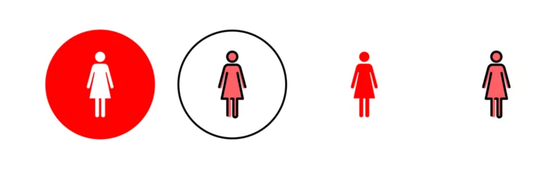 Fotobehang Female icon set illustration. woman sign and symbol © OLIVEIA