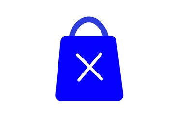 Blue color lock cross icon on a white background.