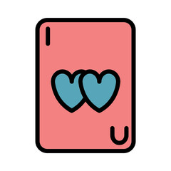 Hearts Life Love Filled Outline Icon