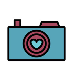 Hearts Love Romantic Filled Outline Icon