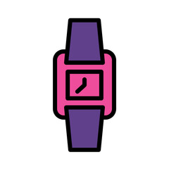 Clock Jewelry Time Filled Outline Icon