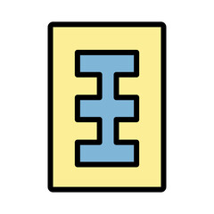 Car Clucth Driving Filled Outline Icon