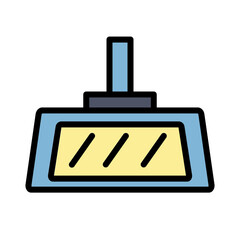 Obraz premium Car Indoor Mirror Filled Outline Icon