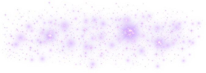 starry glitter effect on transparent background