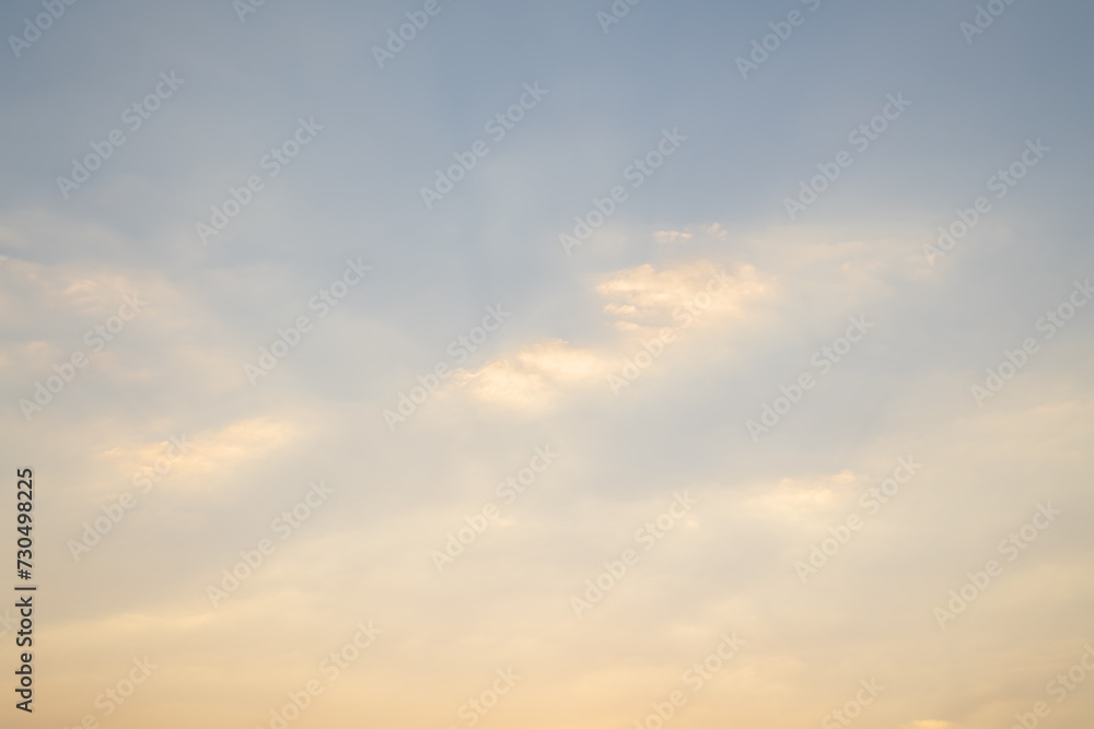 Wall mural beautiful sky sunset for background.