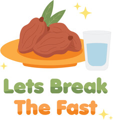 Lest Break The Fast Lettering