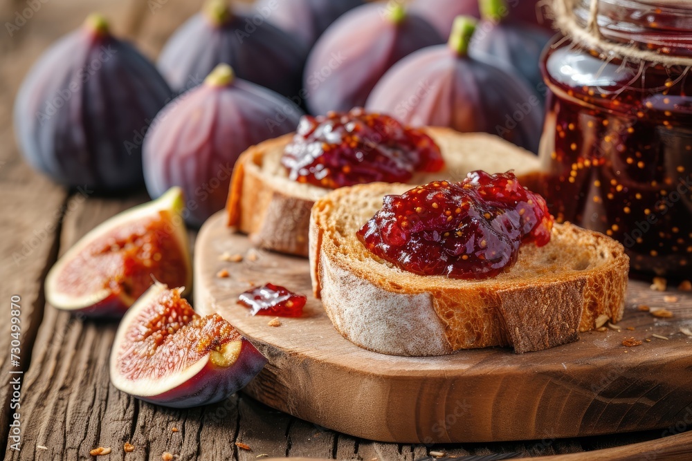 Poster fig jam on table