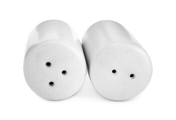 Salt and pepper shakers isolated on white