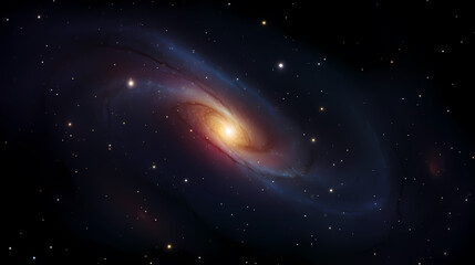 Obraz premium Cosmic illustration showing vibrant cosmic background