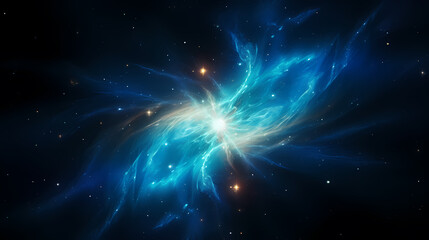 Obraz premium Cosmic illustration showing vibrant cosmic background