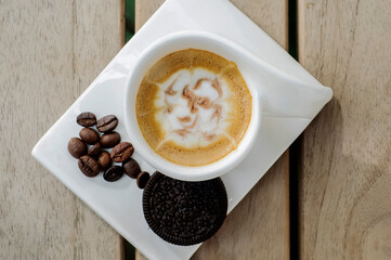 Esspresso Machiato seen from above