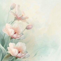 empty space floral romantic  background, AIGENERATED 