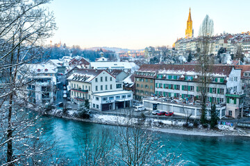 Downtown view of Bern, Switzerland