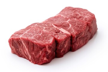 High resolution image of isolated Australian wagyu tenderloin on a white background