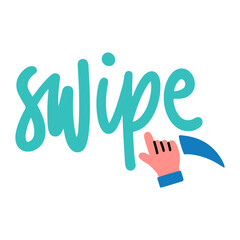 swipe hand drawn illustration