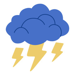 stormy cloud hand drawn illustration