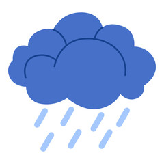 rain cloud hand drawn illustration