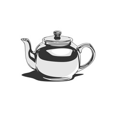 teapot isolated on white