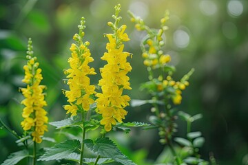 Fototapeta premium Medicinal plant Yellow Sweet Clower Melilotus officinalis