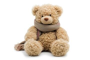 Teddy bear toy isolated on white