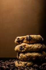 Chocolate chips homemade vegan cookies