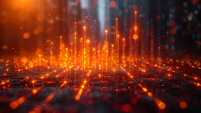 Financial opportunities a photograph of a graph that reflects the dynamic development of fina