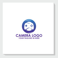 simple camera logo design vector, photography logo inspiration, technology brand identity