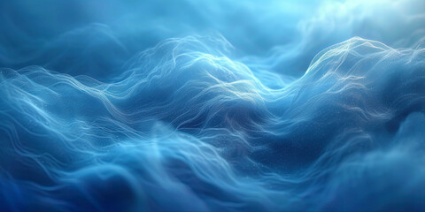 Abstract background with soft transitions from intensive Turkoasis to light blue, giving airiness and modernit