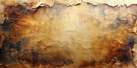 A background resembling a faded and battered papyrus with light yellowish shades that create the impression of t