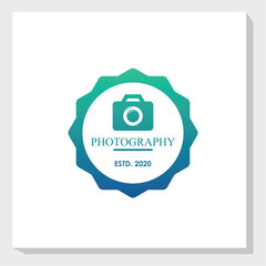simple camera logo design vector, photography logo inspiration, technology brand identity