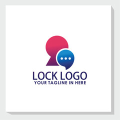 key logo design template, security logo concept